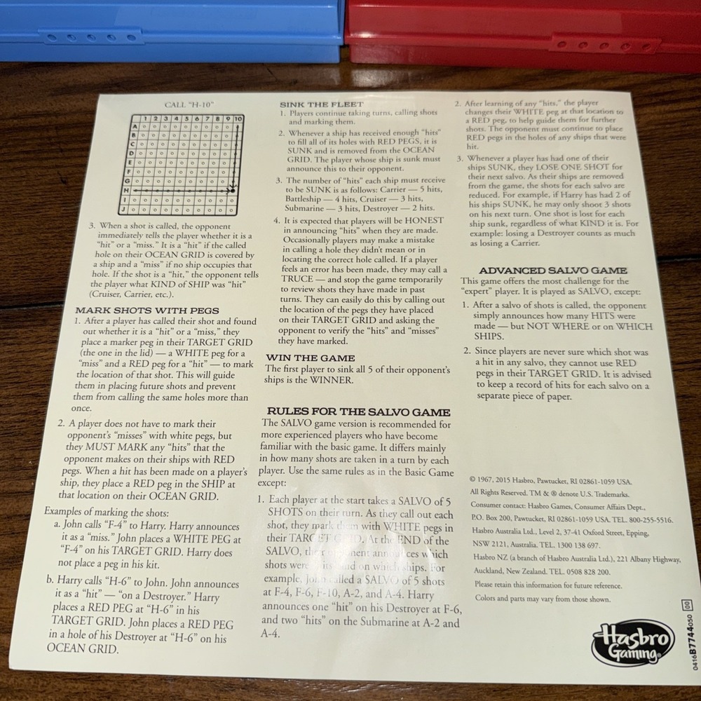 Parker Brothers Battleship Retro Series Naval Board Game 2 Players 7+ B7744 - Picture 6 of 9